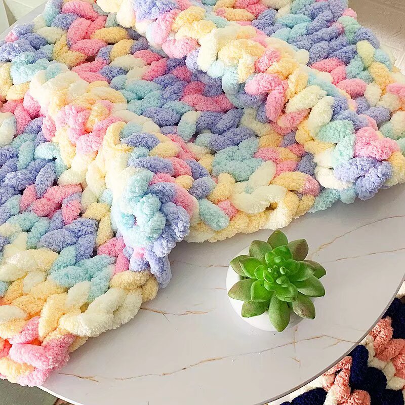 Picture of Cat Tail Yarn Icelandic Wool Thick Line Slippery Line Extra Thick Ice Strip Wool Scarf Cap Sub-line Baby Line Half Jin