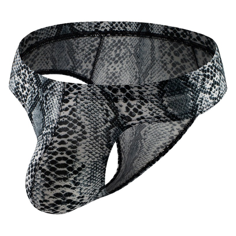 New men's triangle underwear bikini sexy low waist printing leopard snake print a generation of hair