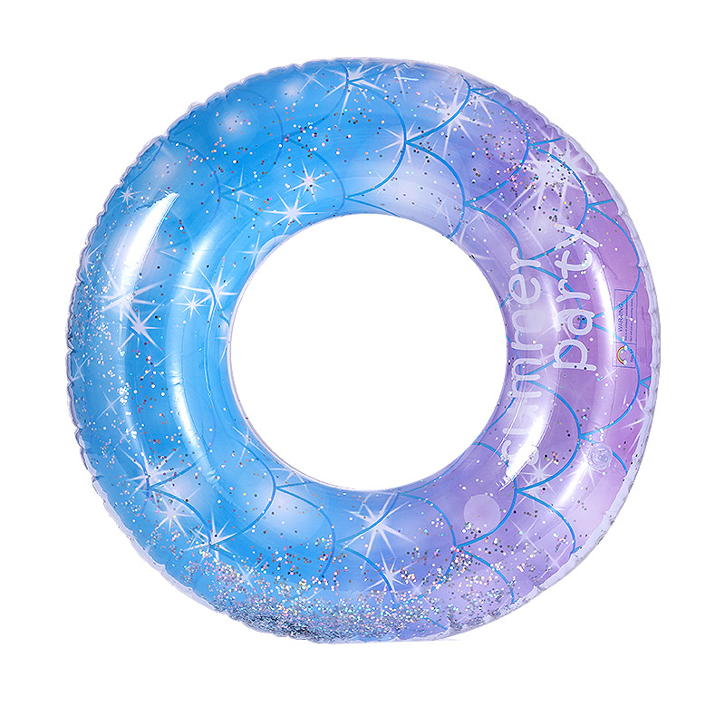 Picture of Factory hot-selling inflatable swimming ring swimming ring thickened adult floating ring letter Bai shell swimming ring