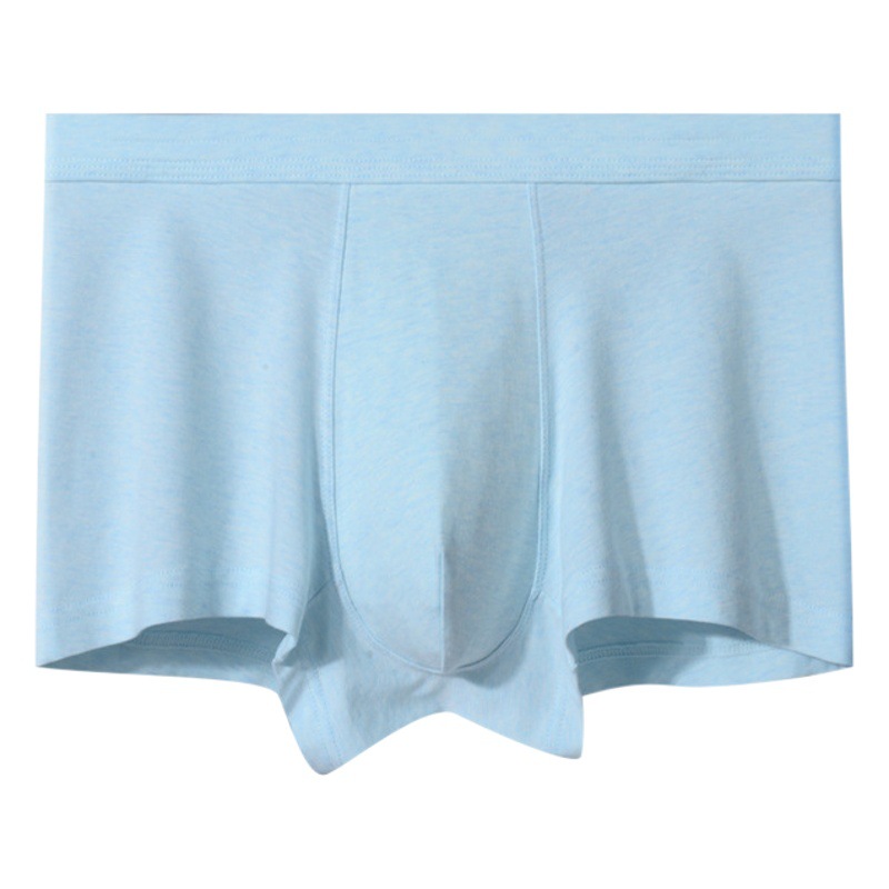 Class a Pure Cotton Youth Underwear Men's Student Cotton Boxer Briefs Mulberry Silk Antibacterial Shorts Factory Wholesale