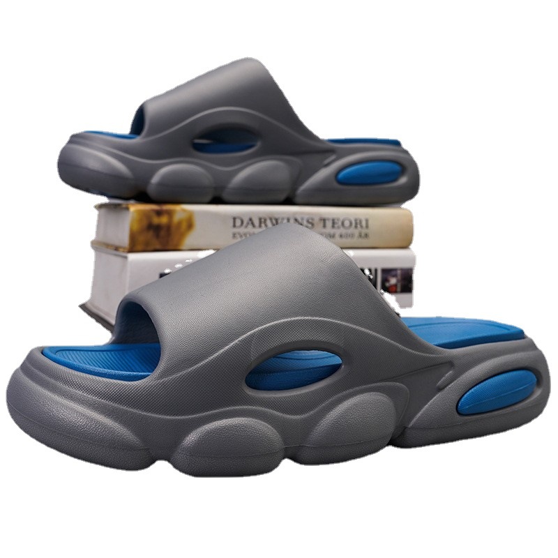 Picture of Stepping on excrement feeling thick-soled EVA men's slippers online popular popular sports soft-soled deodorant non-slip wear-resistant lovers one-word drag