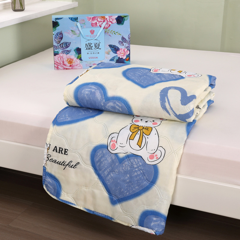 Summer Company Event Sales Summer Quilt with Gift Box Air Conditioning Quilt Opening Promotion Gift Summer Cool Quilt Core Thin Quilt