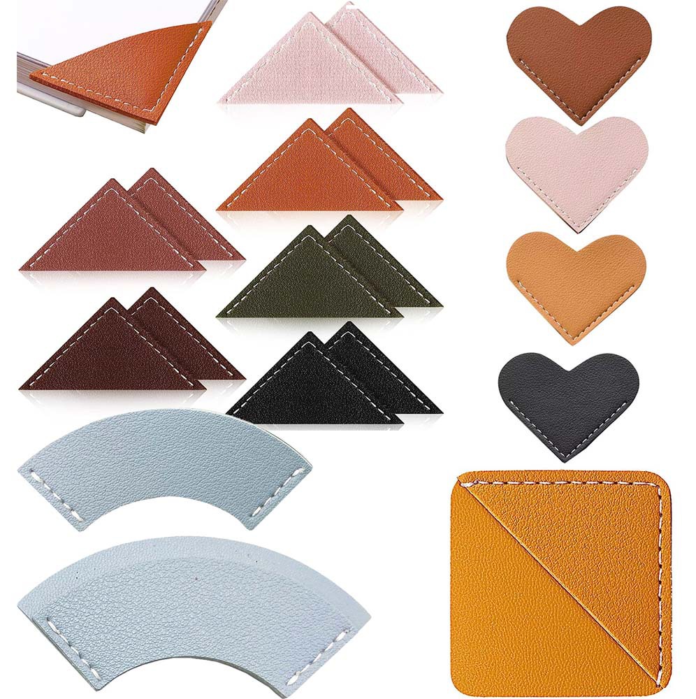 Leather Heart Bookmark Heart Bookmark Heart Bookmark Leather PU Heart Bookmark Book Heart Corner Bookmark