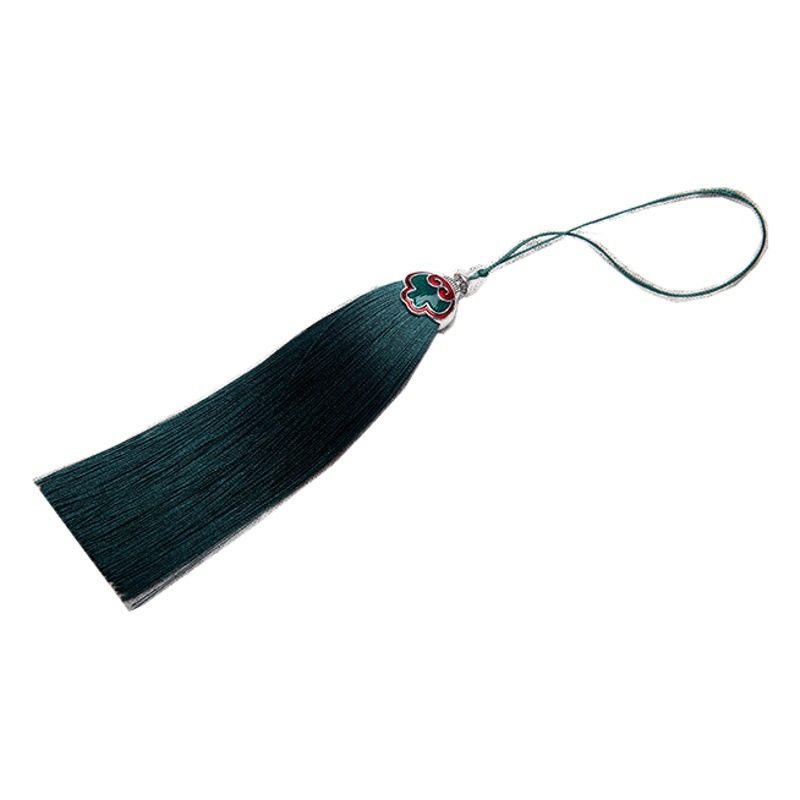12cm Xiangyun Hat Alloy Tassel Fringe Cloisonne Pendant Car Hanging Accessories Pendant Large Price Excellent