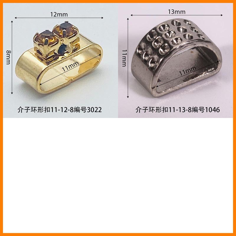 Meson inner diameter 11mm ring buckle sandals luggage shoes buckle needle buckle clothing accessories shoes flower source factory