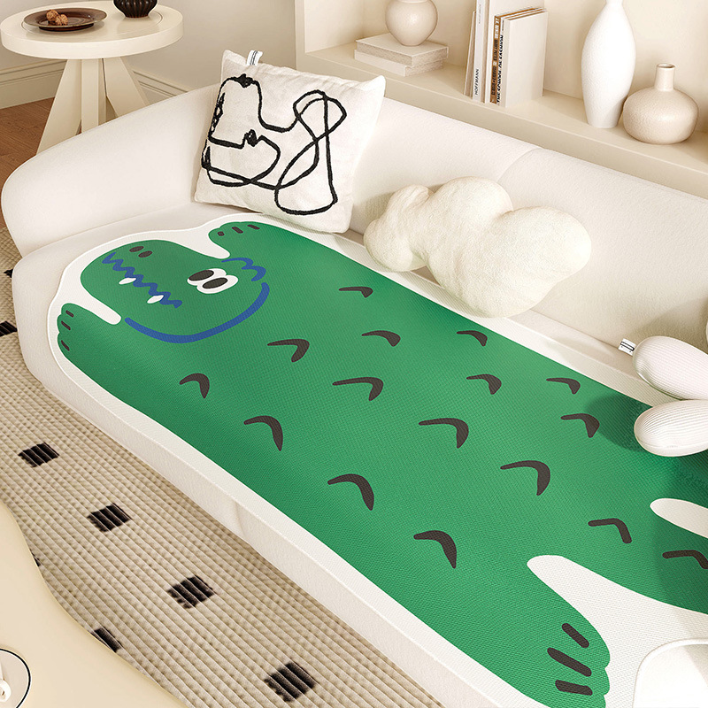Cartoon Ice Silk Sofa Cushion Cold Mat Cold Mat Washable Summer Sofa Cover Leather Seat Cushion Cold Summer