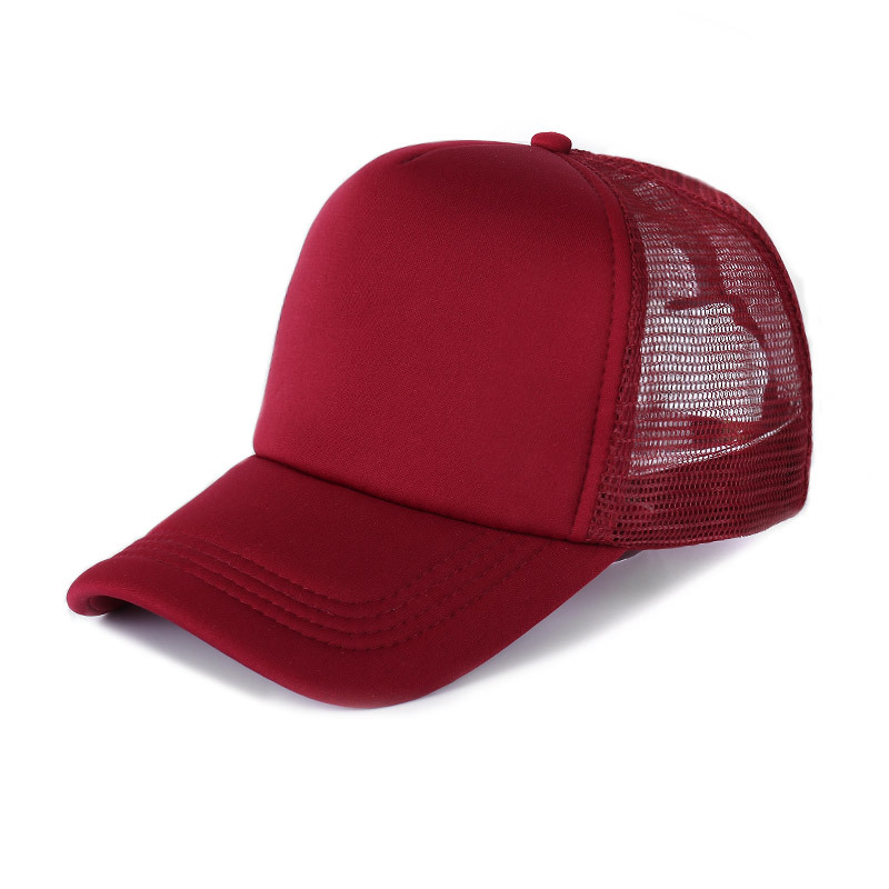 Picture of Sponge net cap printed logo blank advertising cap factory wholesale travel hat parent-child cap embroidered baseball cap