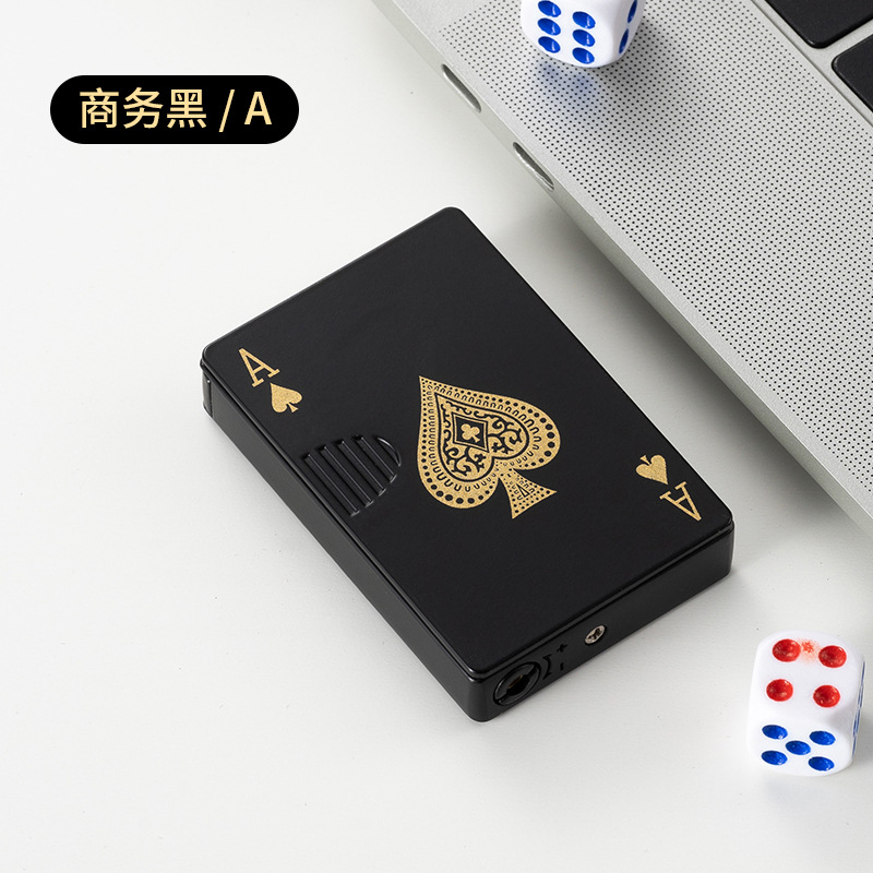 Picture of New grotesque creative lighter poker card shape straight windproof lighter manufacturers wholesale