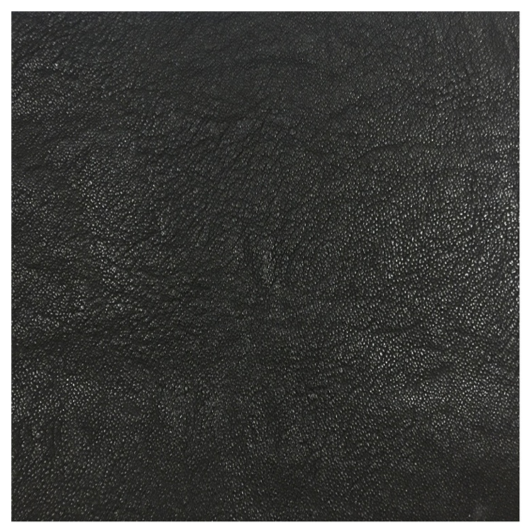 Four-sided elastic oil wax sheep print PU clothing leather soft elastic laser lychee pattern baseball clothing artificial leather leather