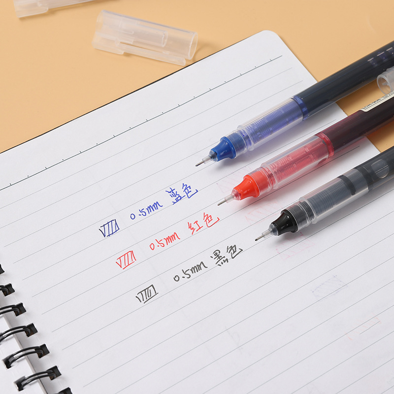Picture of Direct liquid quick-drying ball pen gel pen student water pen office stationery special pen wholesale black and red pen