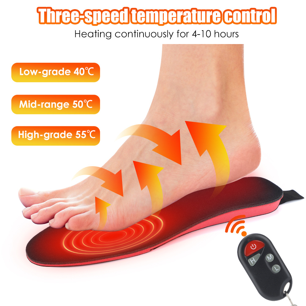Picture of Cross-Border 3-Level Electric Heated Insoles, USB Rechargeable, Heating for Winter Skiing, Foot Warmers for Men and Women, Hot-Selling, Can Be Heated