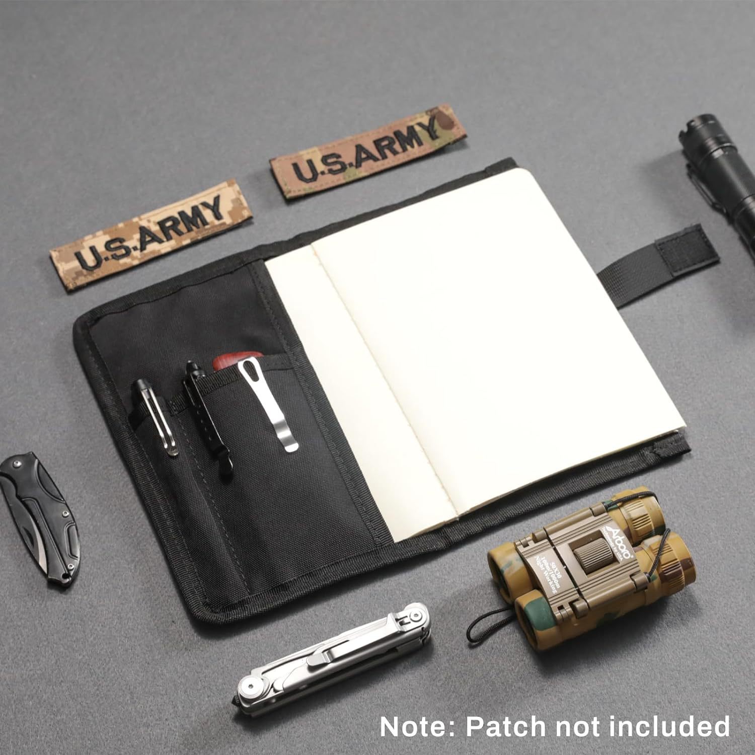 Picture of Cross-Border Tactical Stationery Outdoor Tactical Portable Notepad Loose-Leaf Detachable A5 Notebook Protective Cover