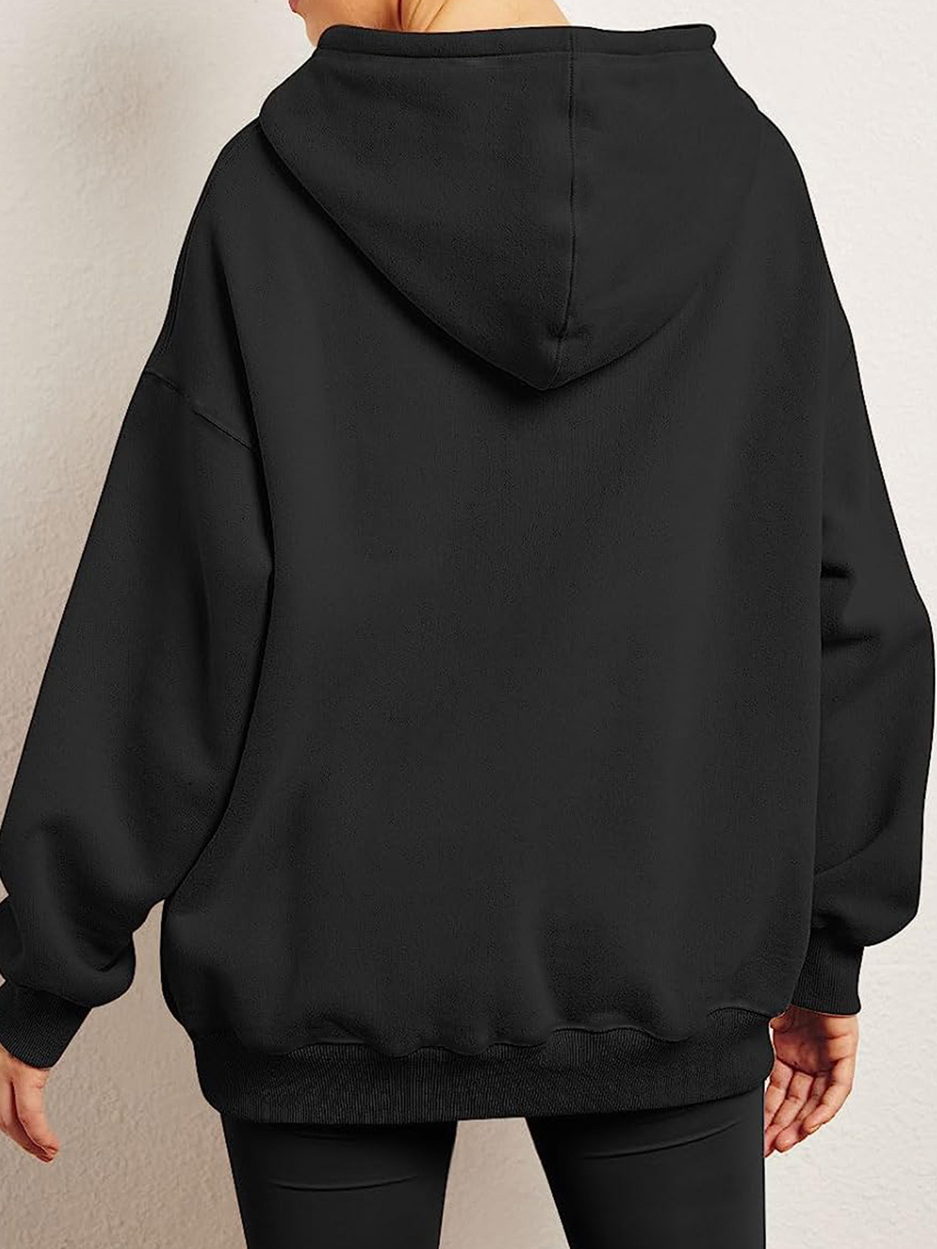 Picture of Amazon Europe and the United States cross-border foreign trade independent station 2023 new women's spring and autumn hooded sweater casual pocket jacket