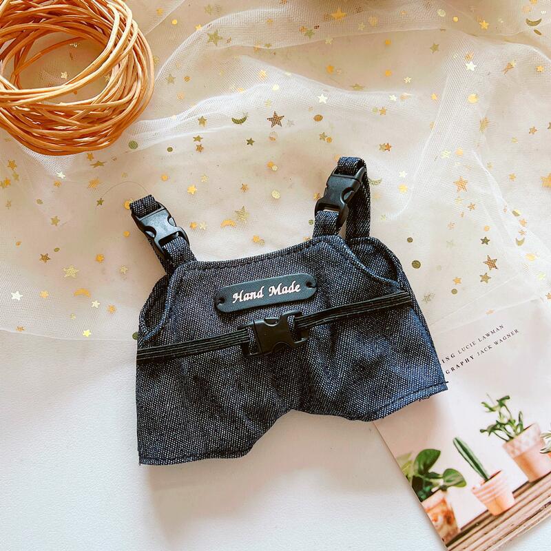 Picture of Hot selling one-shoulder bib pants 20cm cotton doll normal body fat body clothing accessories in stock