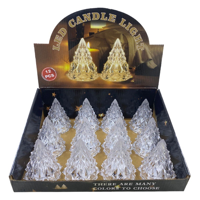 Christmas decoration iceberg atmosphere night light led electronic candle crystal light party scene layout Christmas tree