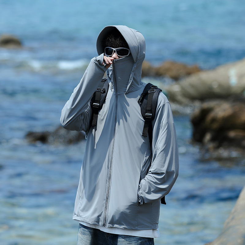 Sun Protection Clothing for Men and Women Hooded 2025 Summer New Men's Youth Outdoor Sports Leisure Travel Fishing Skin Clothing