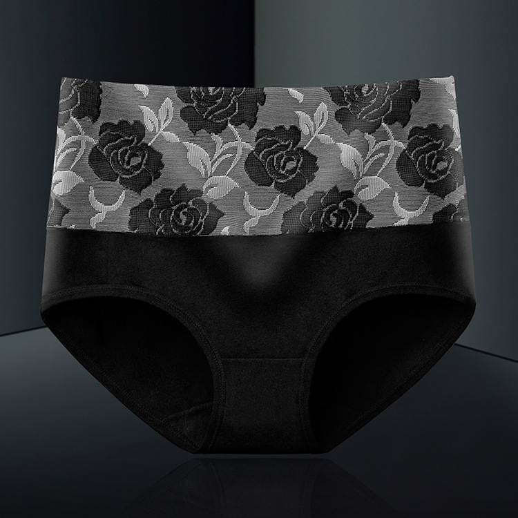 Picture of Morning Beauty Large Version Pure Cotton High Waist Tummy Control Women's Underwear Fat mm Pure Cotton Women's Underwear Factory Direct Sales 629