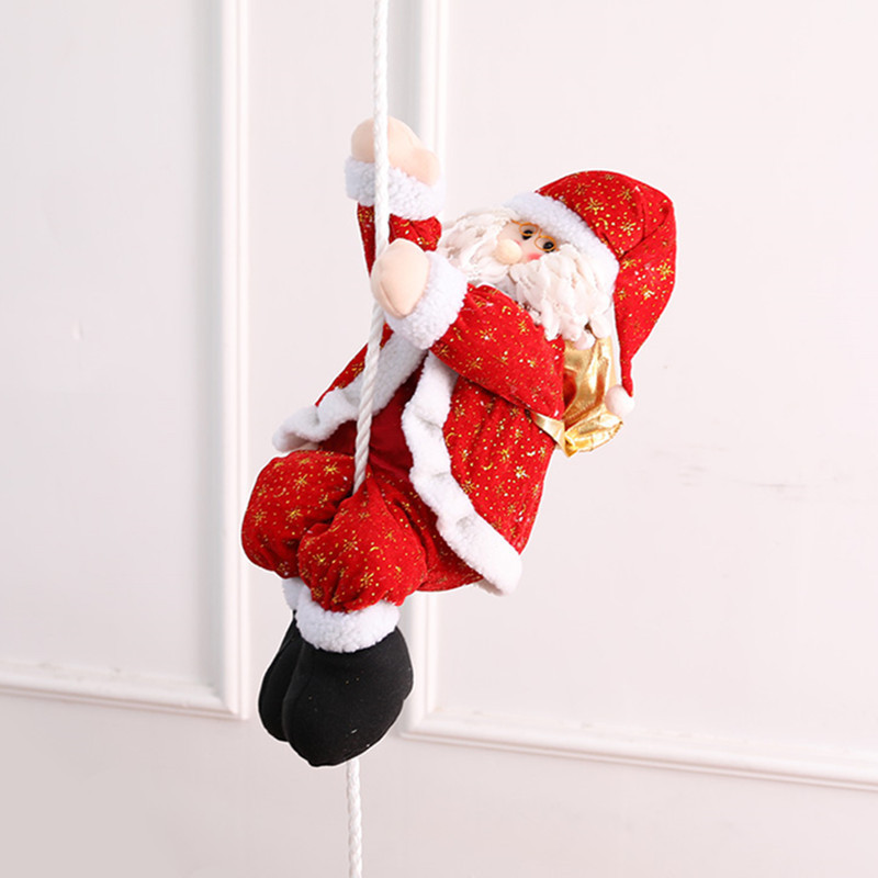 Picture of Christmas Climbing Rope Old Man Scene Decoration Climbing Rope Santa Claus Christmas Ornaments Christmas Decoration Santa Claus