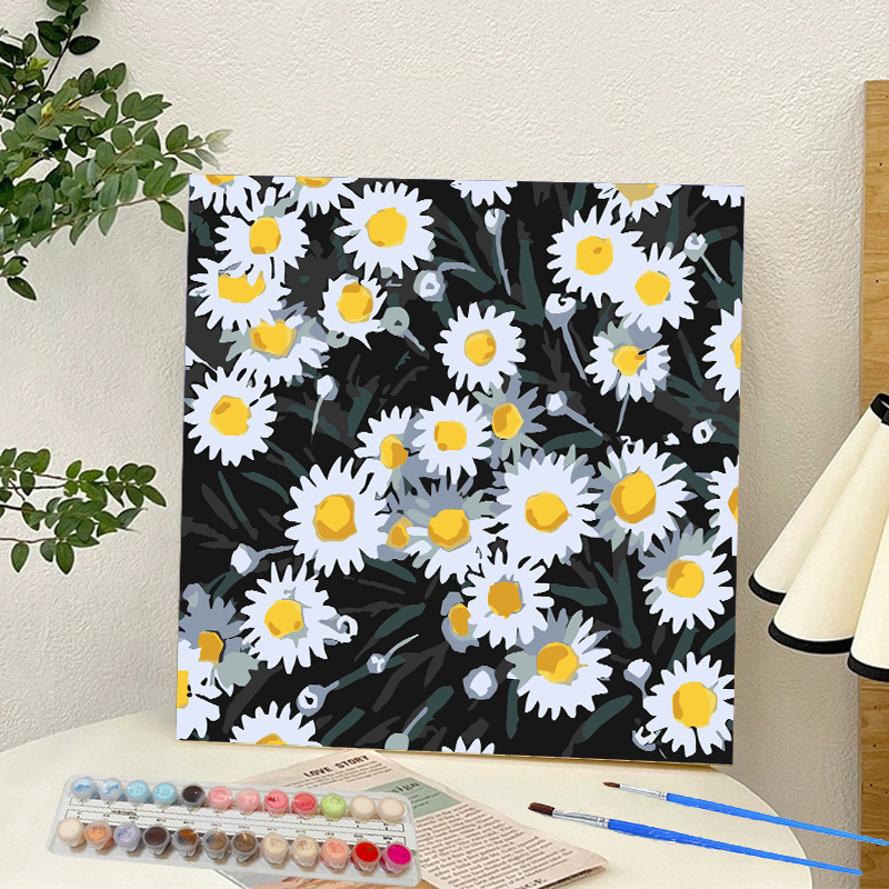 Picture of Digital oil painting landscape Dafen village hand-painted mathematical oil painting coloring painting oil painting flowers flower oil painting wholesale