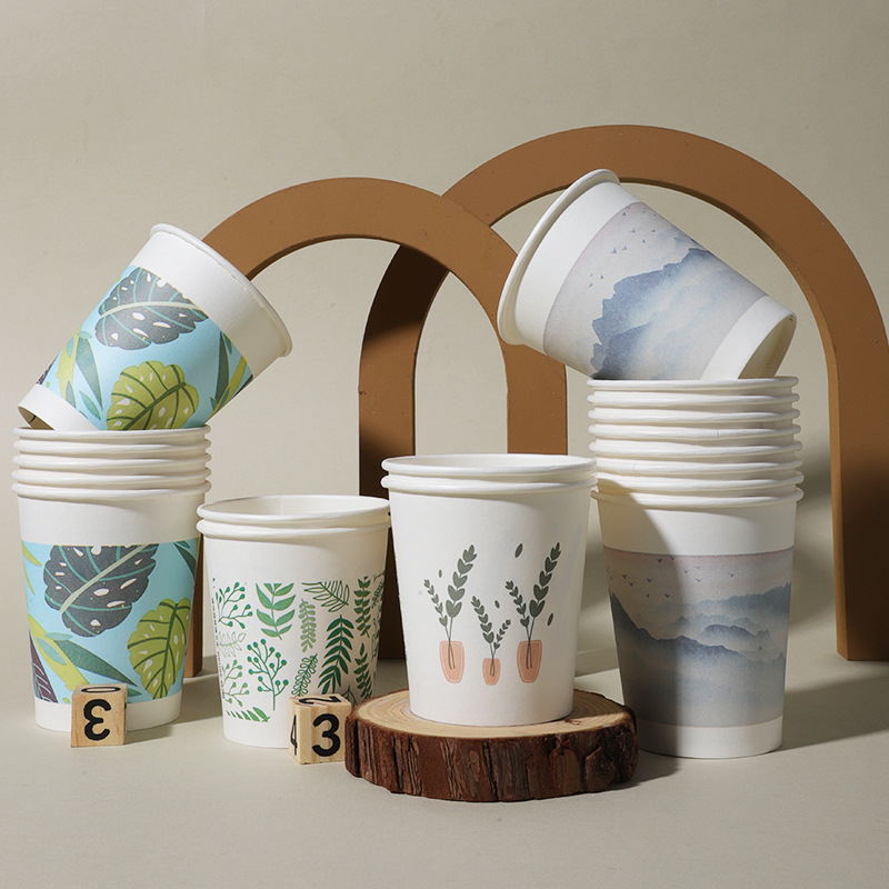 Shengshi Xiangrong Paper Cup Disposable Thick Good Quality Wholesale Whole Box Thickened Office Reception Tea Drinking Cup