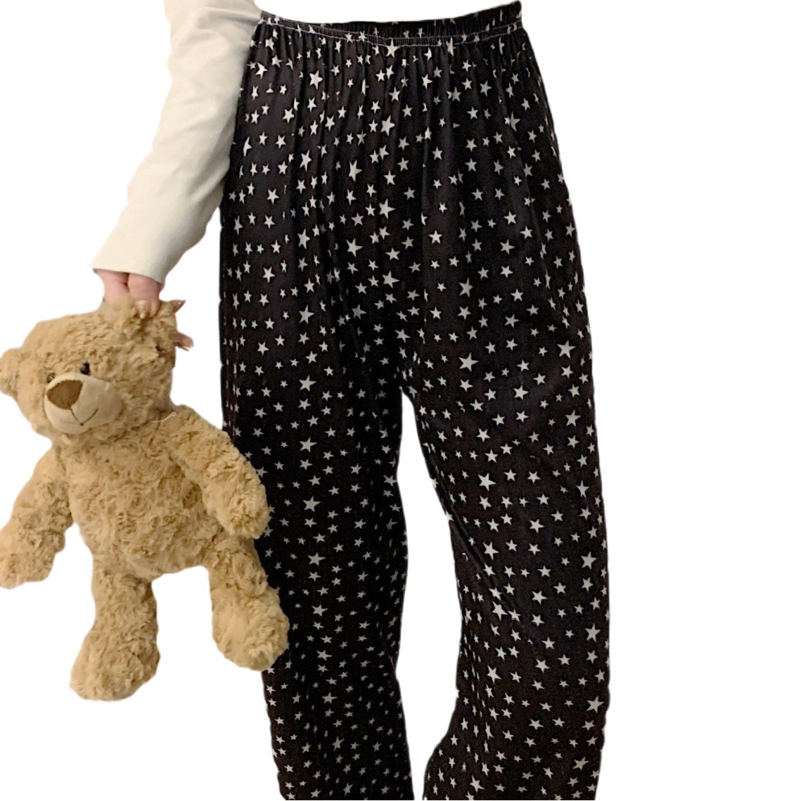 Picture of Home Pants Pajamas Women's Thin Spring and Autumn Loosen Pants Trousers Can Wear Casual Comfortable Japanese Star Walking Pants Women