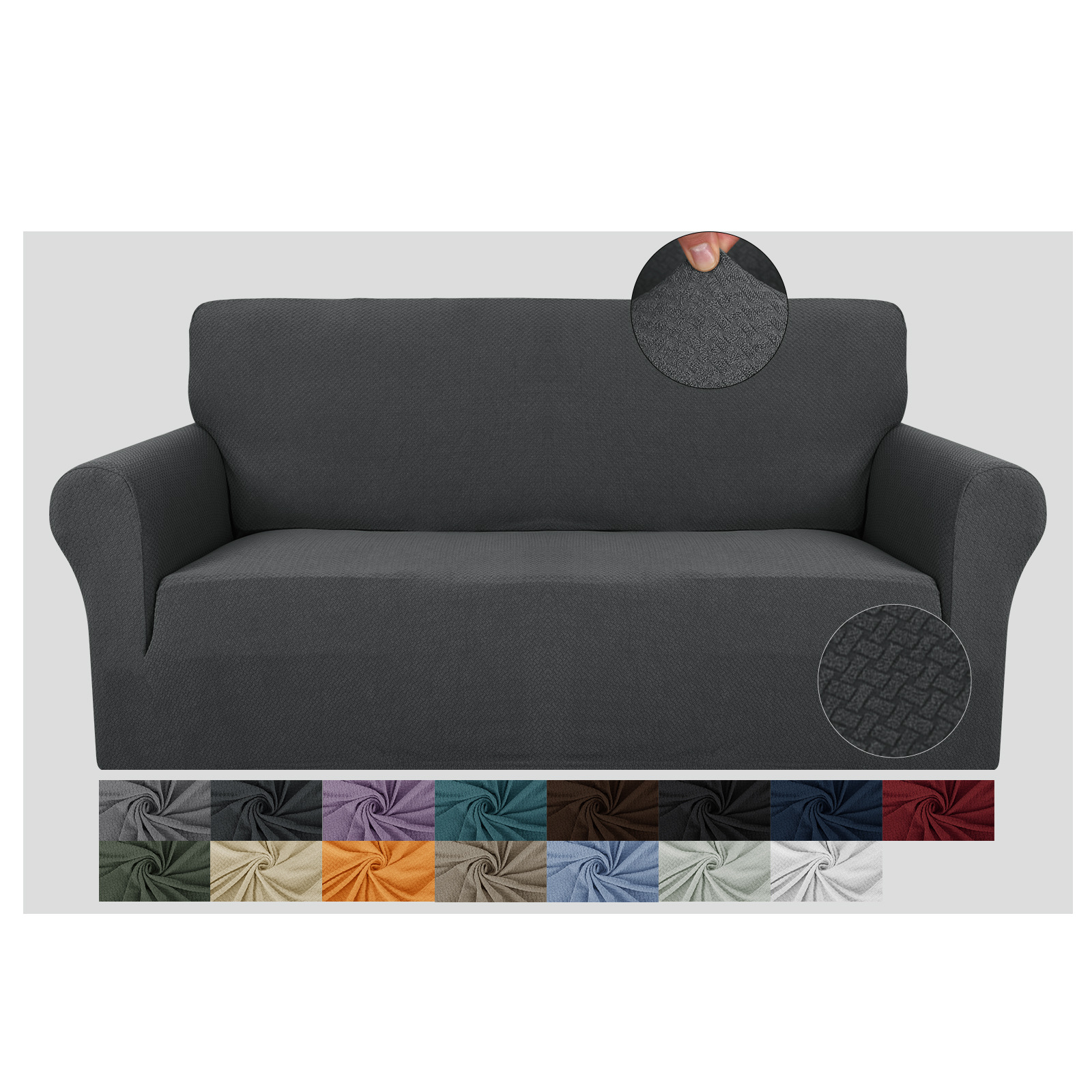 Picture of Cross-Border Solid Color Knitted Rope Jacquard Elastic Sofa Cover Fabric All-Inclusive Sofa Cushion Cover Nordic Sofa Cover