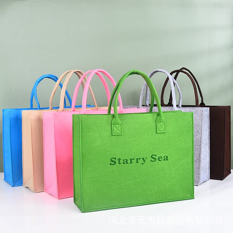 Little Red Book Same Style Felt Bag Large Capacity Tote Bag Women Satchel Felt Shopping Tote Bag PeeKoo Hot Sale