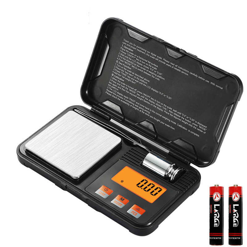 Picture of Amazon 0.001g portable balance electronic scale mini baking precision weighing 0.01g tool box jewelry scale