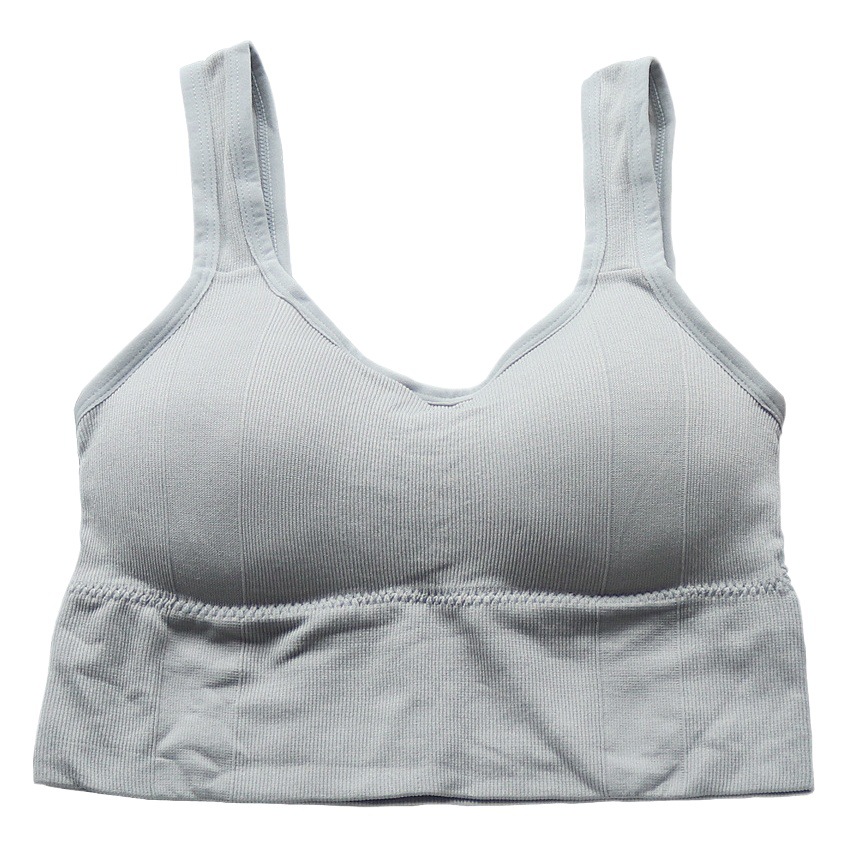 Seamless Strapless Underwear Women's Small Chest Gathering Non-Steel Ring Vest Anti-Light Sports Beautiful Back Non-Steel Ring Bra
