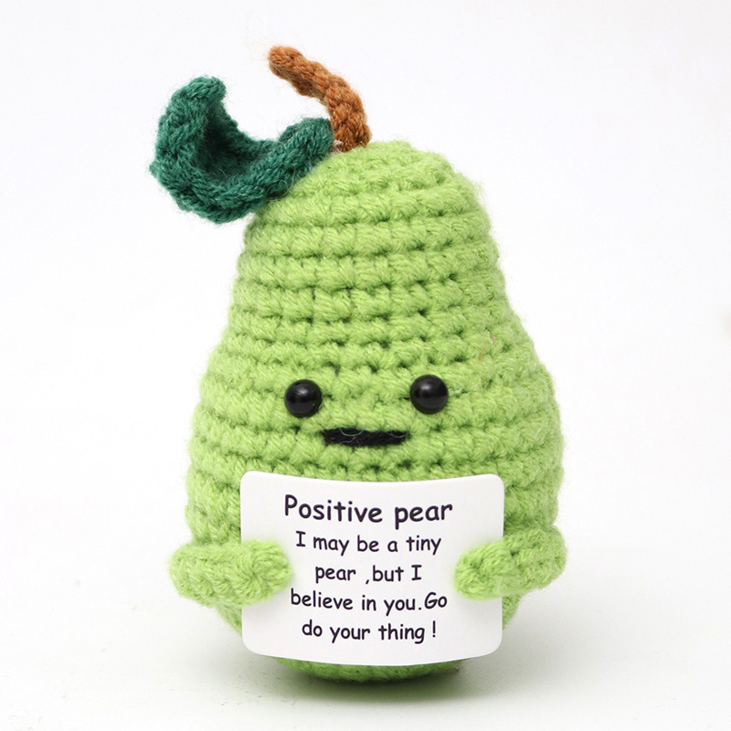Picture of Cross-Border Hot-Selling Wool Crochet Positive Energy Potato Knitted Wool Cucumber Positive Energy Wool Crocheted Doll Finished Product