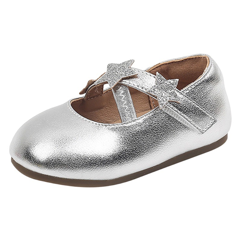 Girls' Princess Shoes Soft-soled Single-layer Shoes 2025 Spring and Autumn New Arrival Little Girl Dance Shoes Baby Soft-soled Leather Shoes