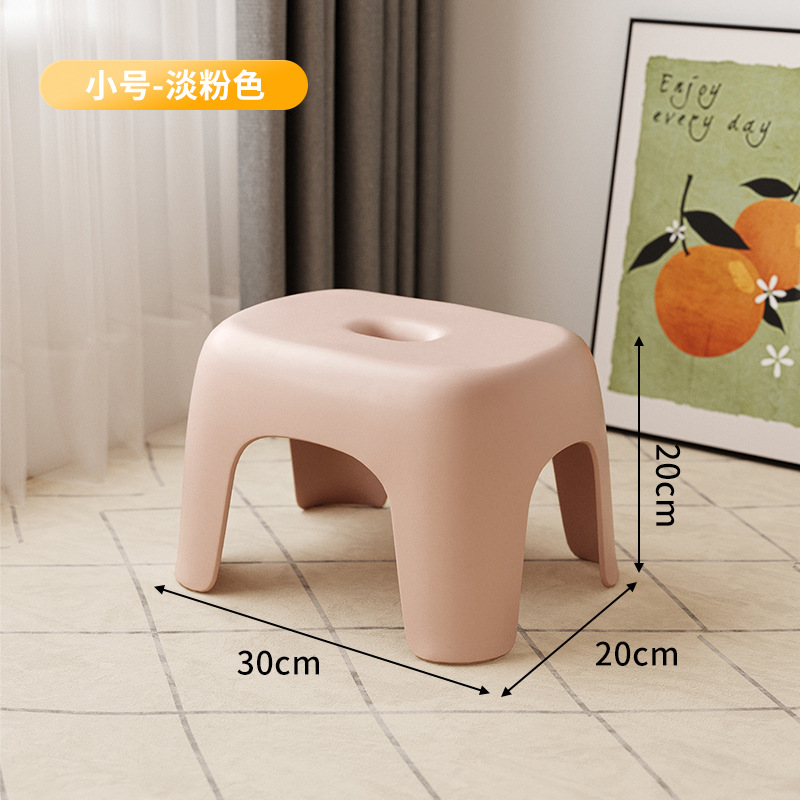 Picture of Household Plastic Small Stool Simple Style Thickened Coffee Table Small Stool Shoe Changing Stool Sofa Stool Bathroom Low Stool Chair