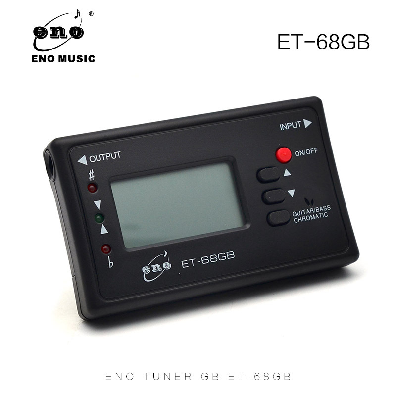 Eno/Enoch Guitar Bass Tuner Et-68Gb Lcd Screen Display Guitar Bass Tuner