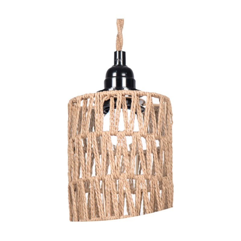 Paper Rope Chandelier Lampshade Hand-woven New Chinese Homestay Restaurant Hotpot Restaurant Cafe Creative Lamps Decoration