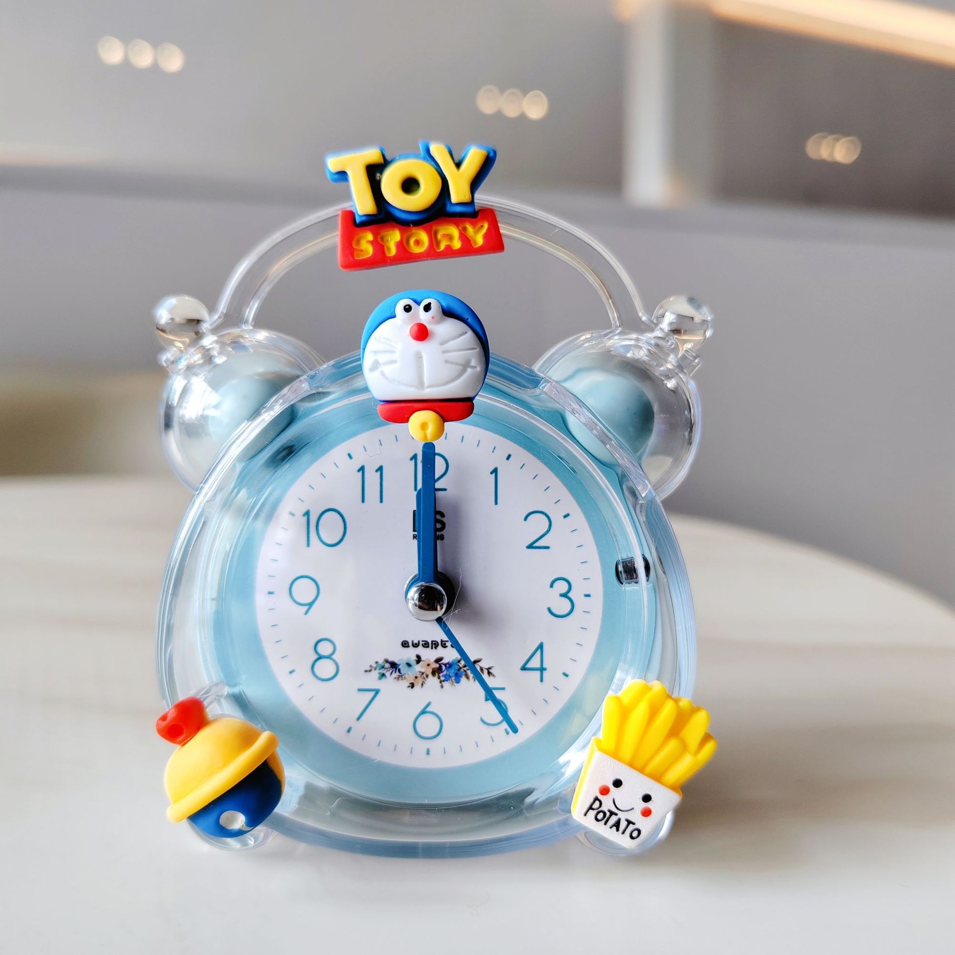 Picture of Childlike Cartoon Kidsren's Alarm Clock Creative Student Bedside Small Alarm Clock Kindergarten Small Gift Sharing Small Gift for the Whole Class