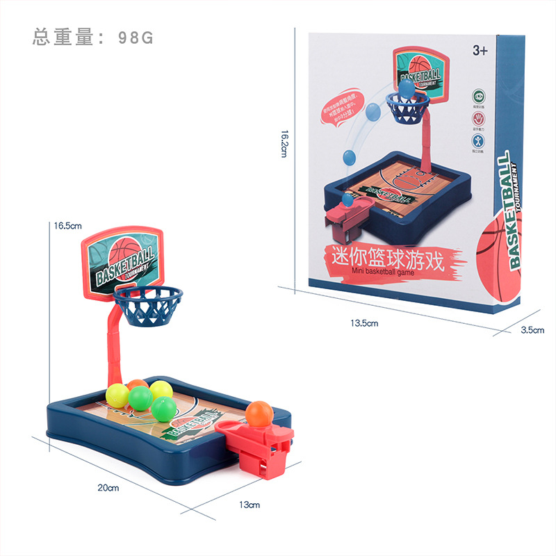 Picture of Children's Mini Finger Ejection Basketball Court Desktop Toy Parent-Child Interactive Educational Decompression Casual Shooting Game