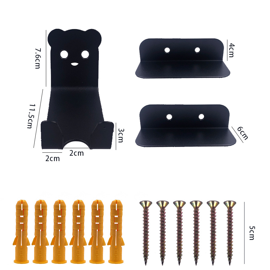 Used for bicycle fixed pendant small panda wall hanger wall rack a generation of hair
