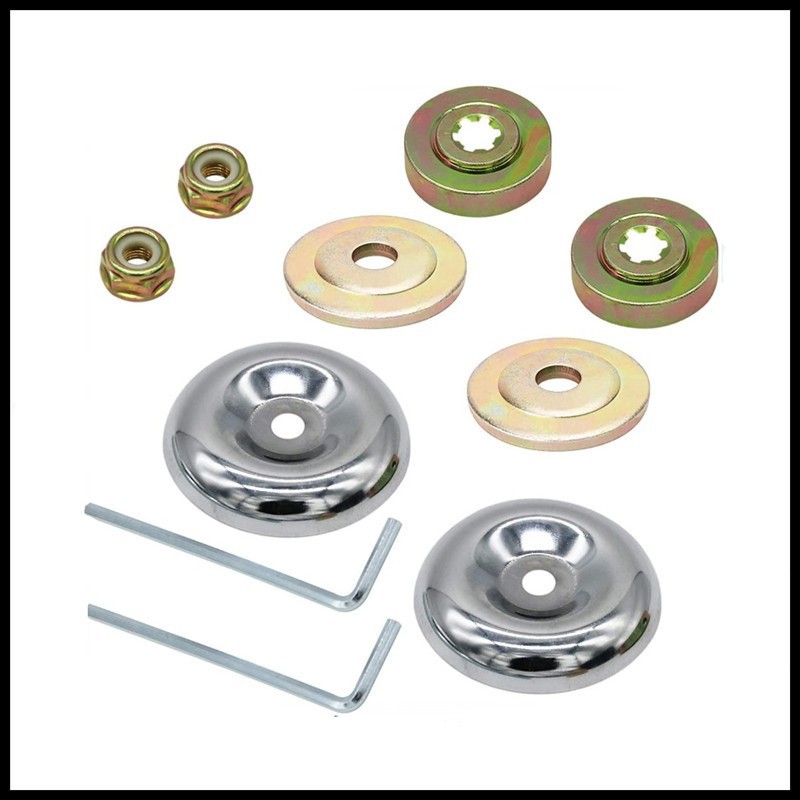 Lawn mower working head accessories working head four-piece set upper and lower pressure plate protective cover counter nut four-punch brush cutter