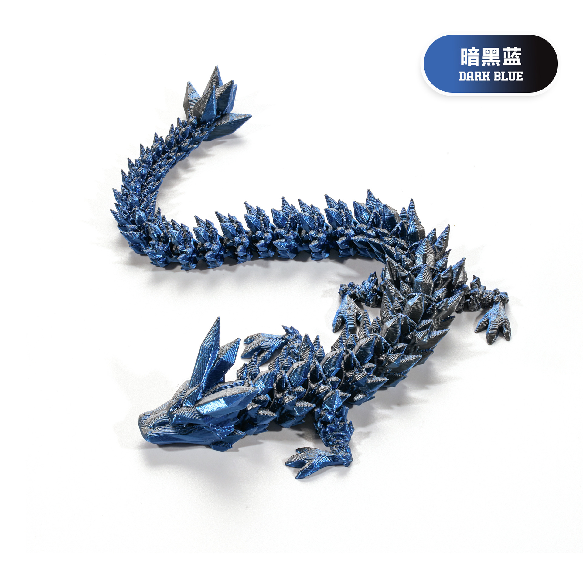Picture of 3D printing cross-border hot selling ornaments joint movable Crystal Gem dragon ornaments hand-made suit dragon decoration