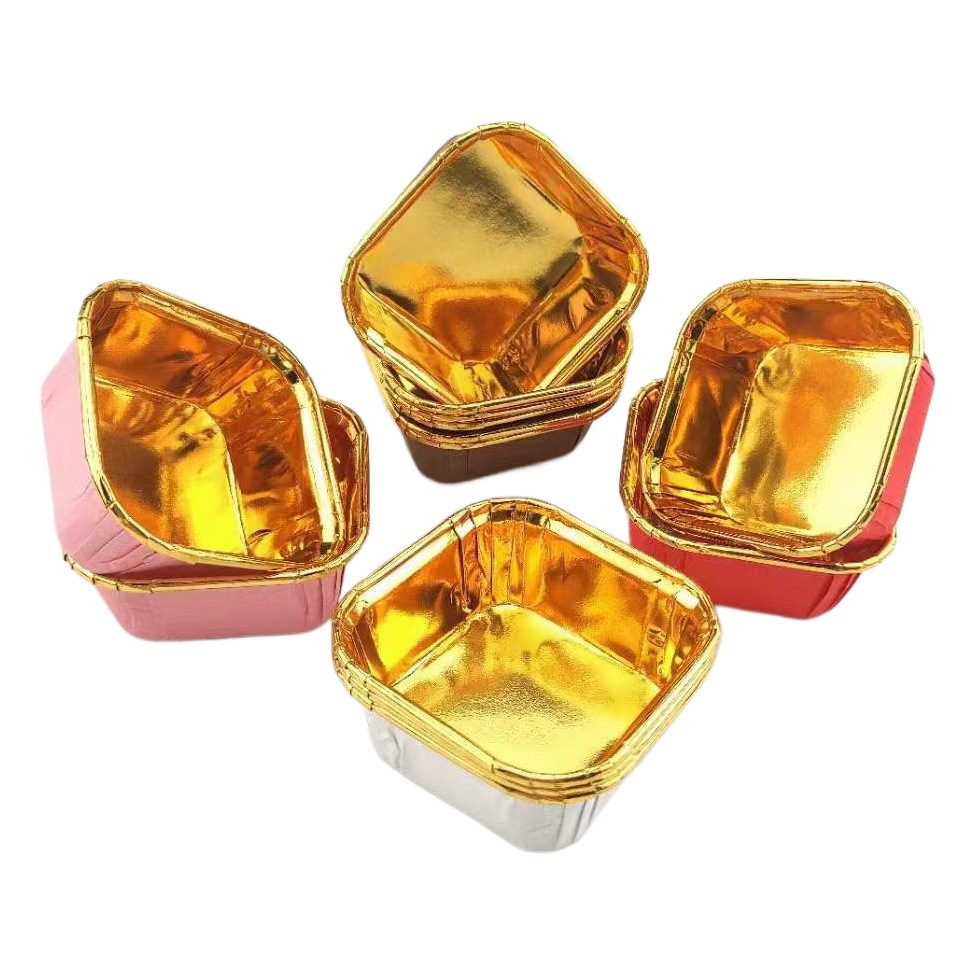 Disposable Paper Cup Cake Paper Cup Holder High Temperature Oven Household Golden Curling Muffin Cup Baking Mold