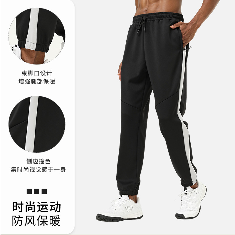 Cross-border Autumn and Winter New Sports Leisure Pants Men's Warm Loose Fitness Training Basketball Quick-drying Running Pants
