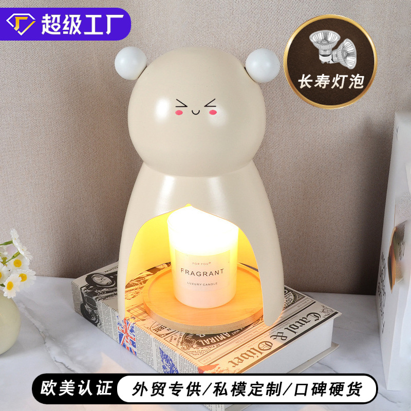 Cross-Border Cartoon Melting Candle Lamp, Creative High-End Aromatherapy Lamp, Modern Simple Table Lamp, Bedroom Atmosphere Melting Wax Lamp