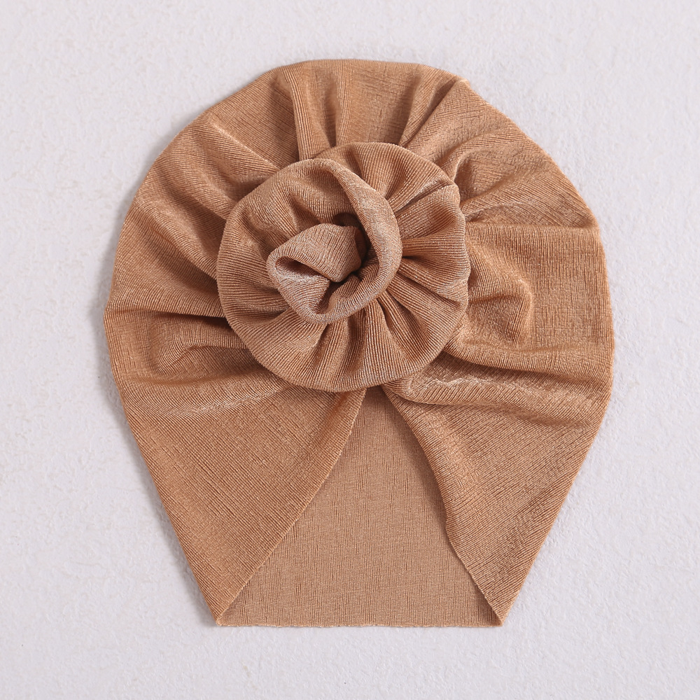Picture of Europe and the United States hair accessories baby hat new spring and autumn baby India fetal hat three-dimensional flower children's turf hat wholesale