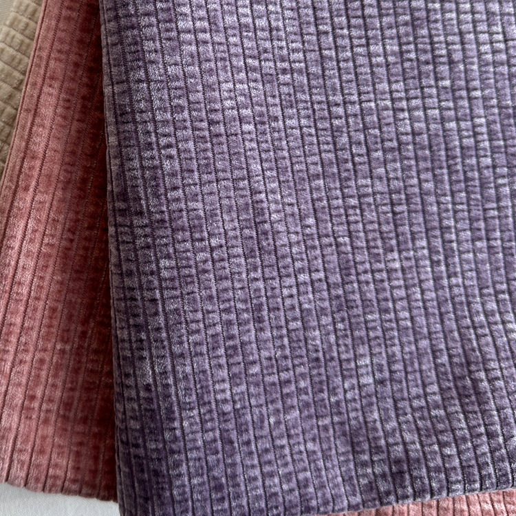Picture of Thick Strip Cheney Bubble Fabric Boutique Chenille Fabric Jacket suit Pants New Chinese Style National Style Clothing Cloth Sofa