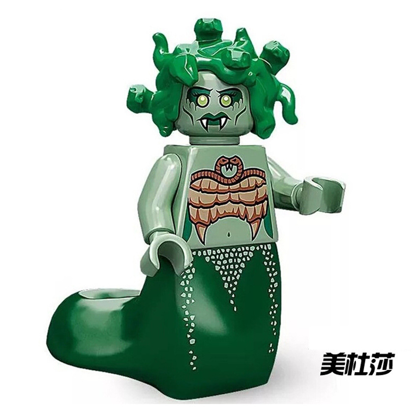 Picture of Cartoon Cartoon animal Princess pumping music plastic assembled building blocks little doll toy mixed batch foreign trade exclusive