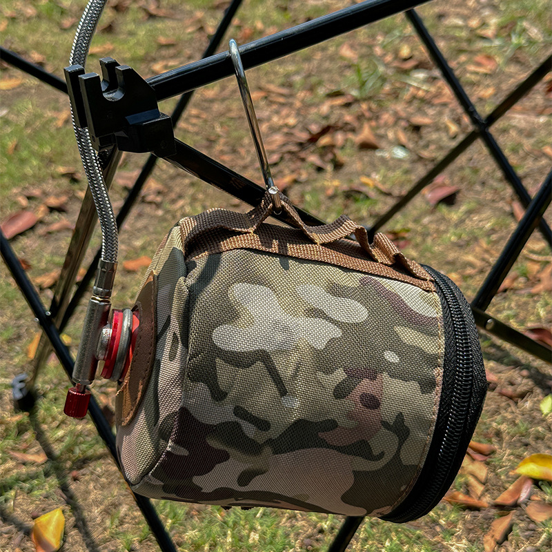 Picture of Outdoor Camping Supplies Protective Cover Card Stove Anti-fall Shell Picnic Equipment Camping Picnic Air Tank Storage Bag Bag
