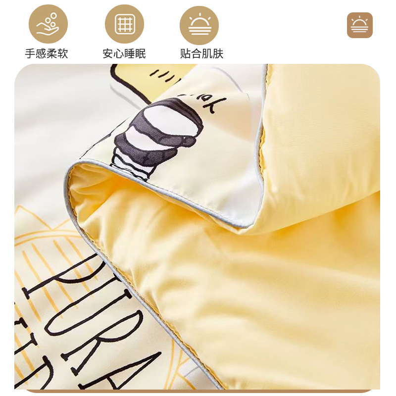 Picture of Factory Wholesale Ins-Style Printed Quilt Fabric, Air Conditioning Quilt Bedding Fabric, Pillow Lining Fabric Supply