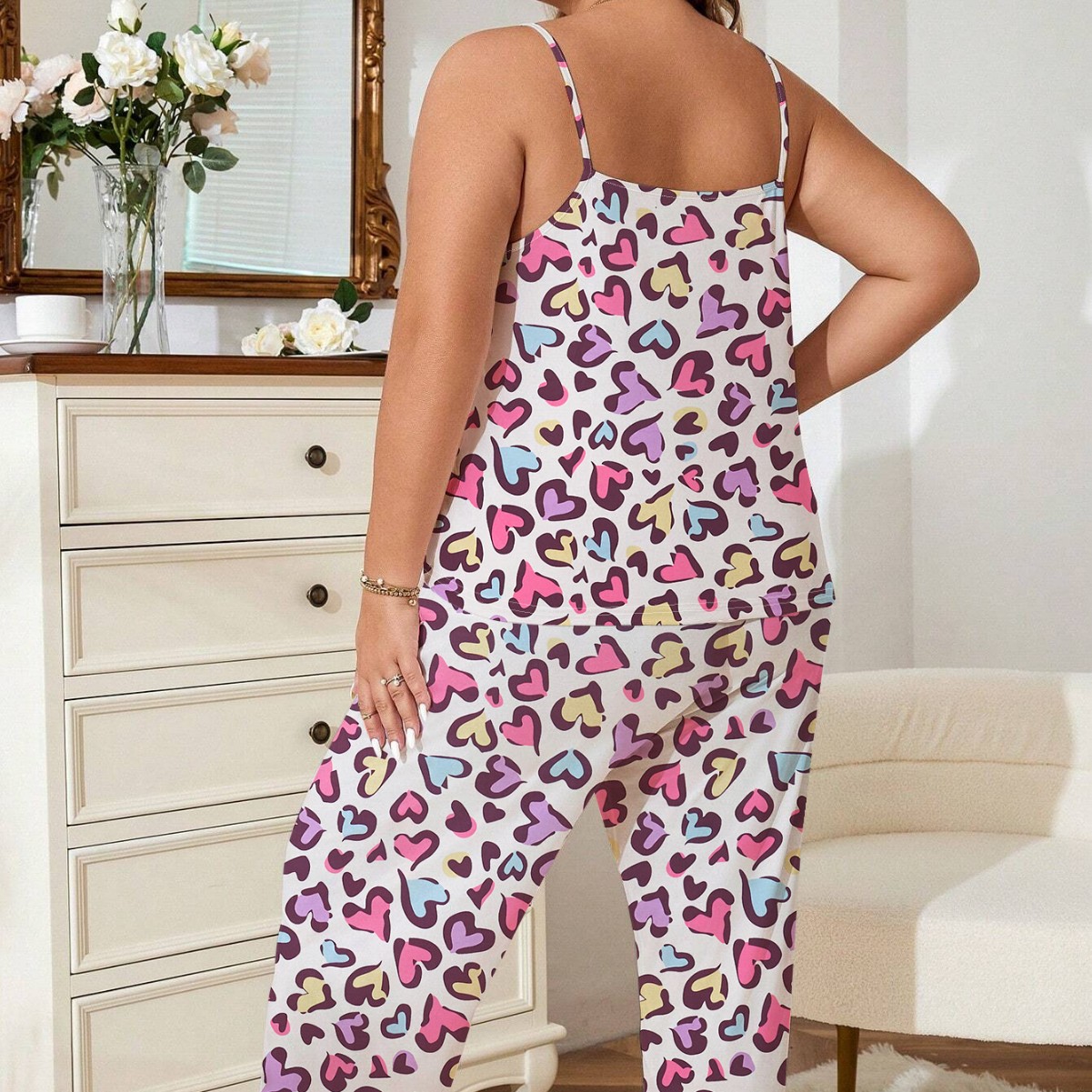 Hot TIKTOK Amazon Cross-border European and American Summer Sling Pants Pajamas Women Sexy Home Clothes suit