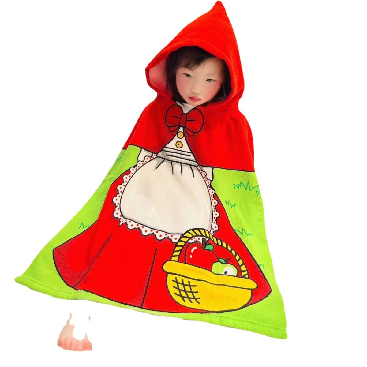 Picture of Cute Cartoon Children's Bath Towel Cloak Soft Skin-friendly Hair-free Bath Water Absorbent Quick-drying Wearing Baby Bath Towel