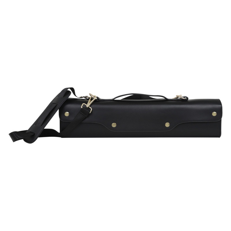 16 Hole/17 Hole Flute Box Leather Waterproof Flute Bag Portable Handbag Shoulder Bag Rounded Flute Storage Bag